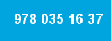 978 035 16 37 978 035 16 37